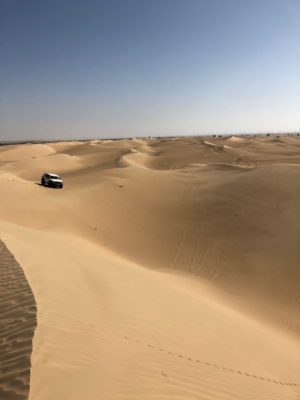 Dune bashing in the Dubai desert