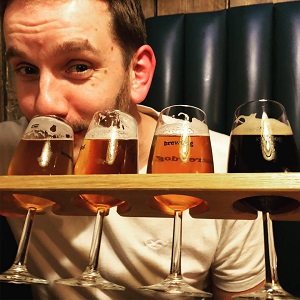 Four beers in Edinburgh's Brewdog bar