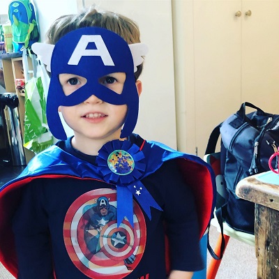 Marley as Captain America